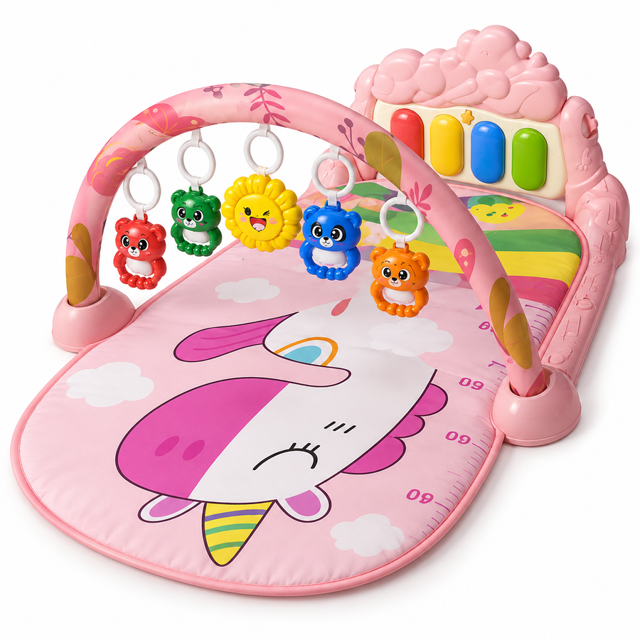 Pink Penguin Piano Play Gym