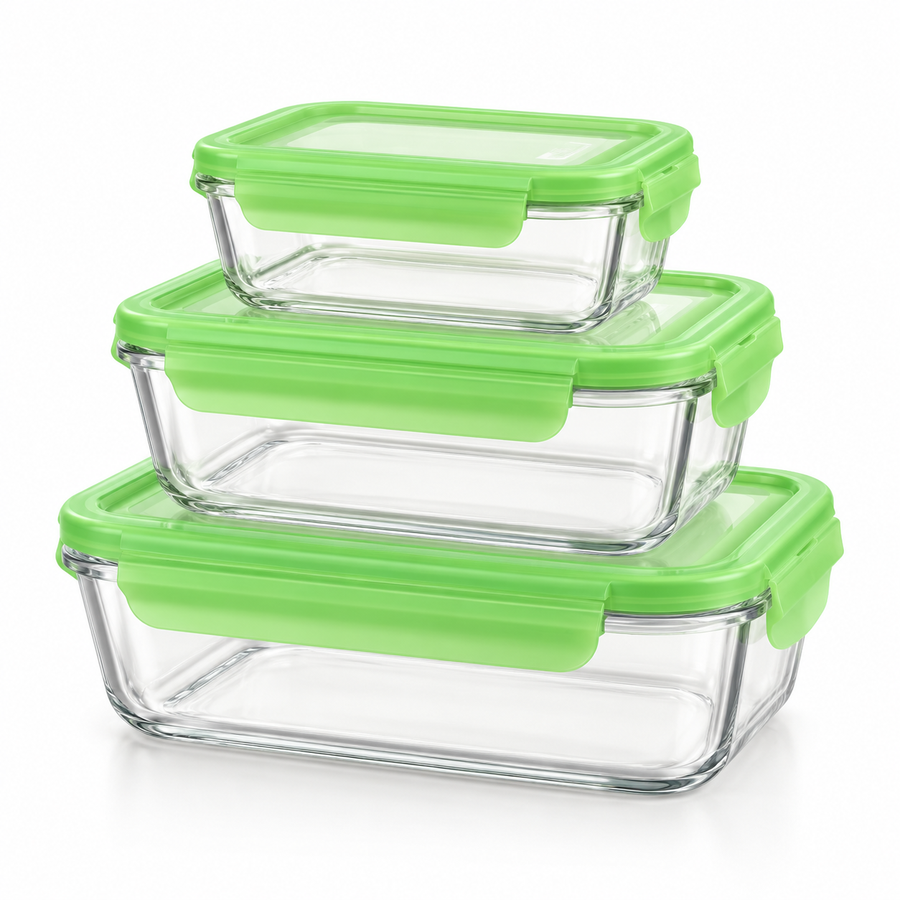 Limon Clip Lid Food Storage Set – 3 Containers