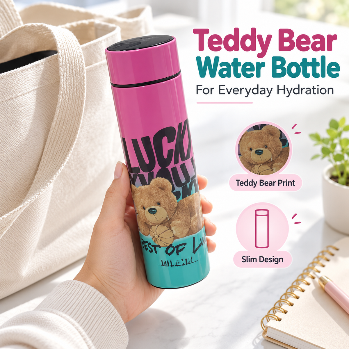 Teddy Bear Water Bottle