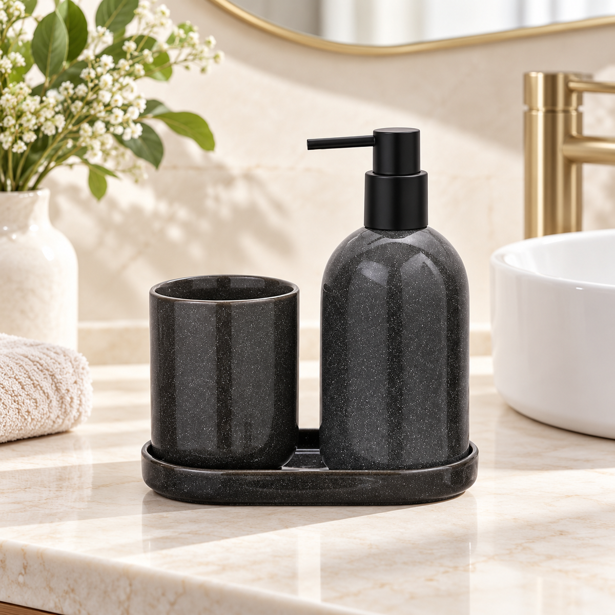 Danny Home 3 Piece Bathroom Accessory Set