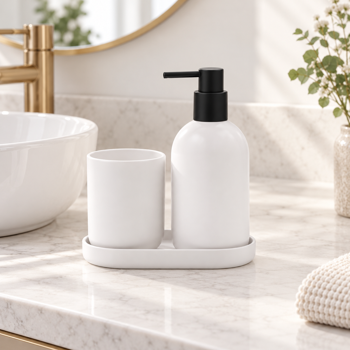 Danny Home 3 Piece Bathroom Accessory Set