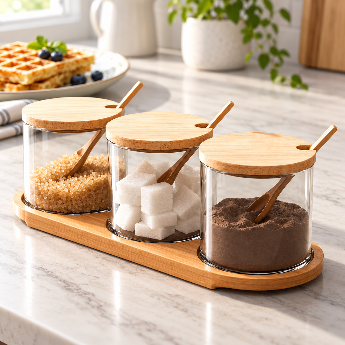 Condiment 3-Piece Jar Set