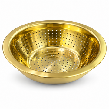 Danny Home Gold Colander Bowl - 30cm