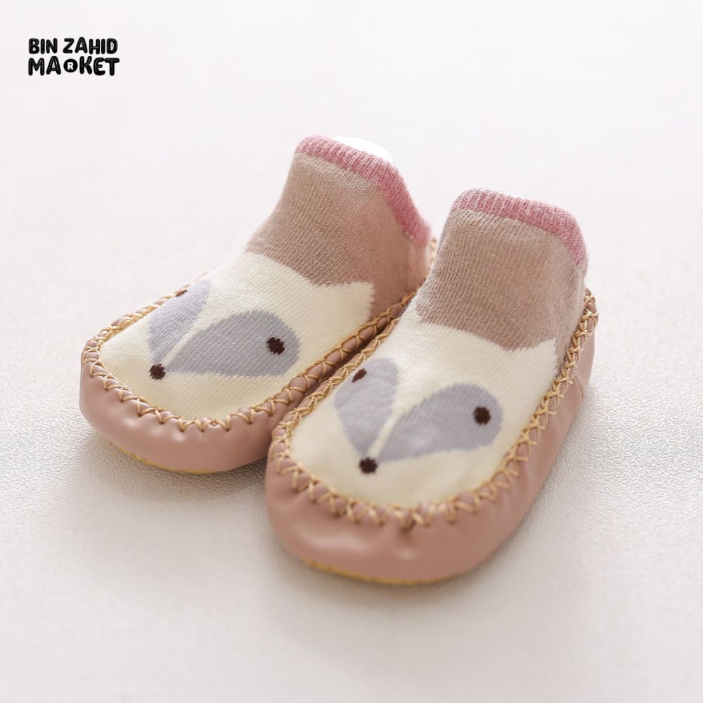 BABY ANTI SLIP SHOES Brown Fox