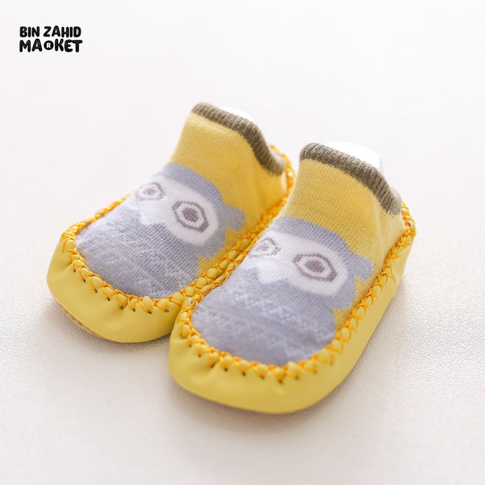 BABY ANTI SLIP SHOES Yellow Owl