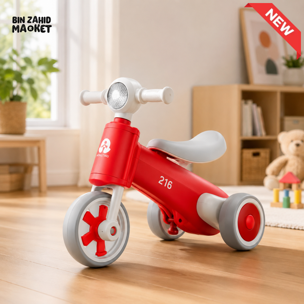 BABY BALANCE RIDE-ON TRICYCLE - RED
