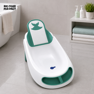 BABY BATH TUB WITH CUSHION SUPPORT - GREEN