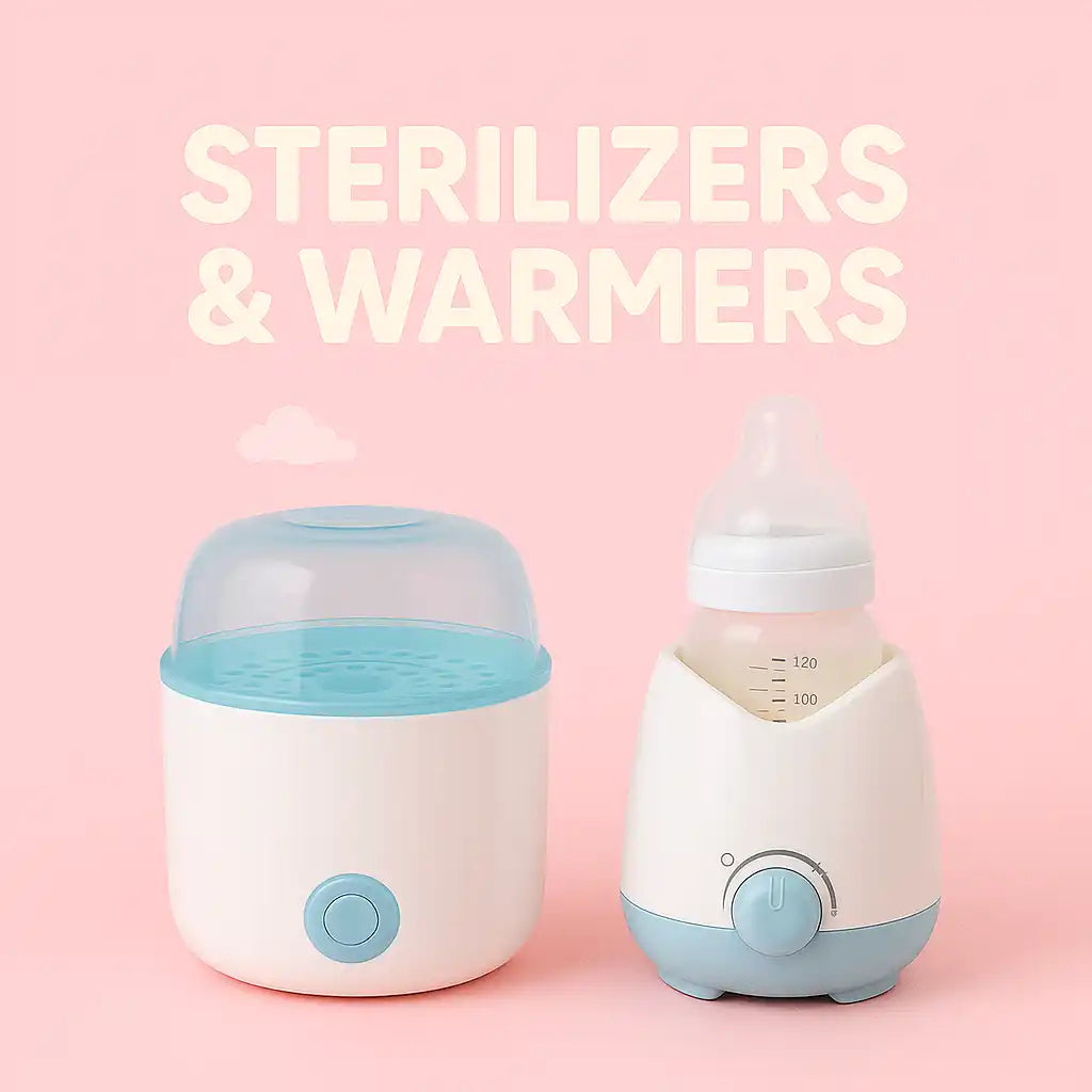 Baby bottle sterilizers and warmers.