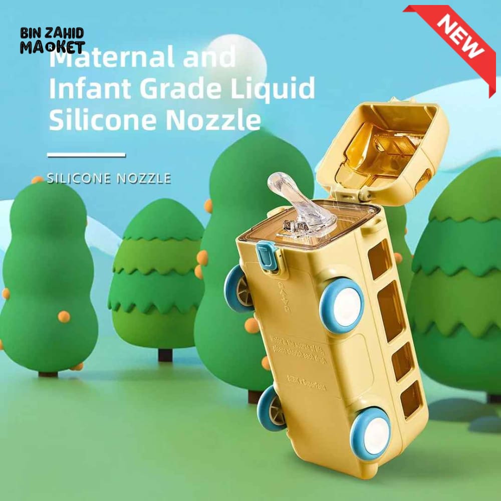 BABY BUS SILICONE SIPPY CUP