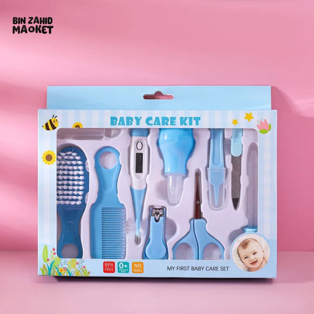 BABY CARE KIT Blue 10 Pieces Set
