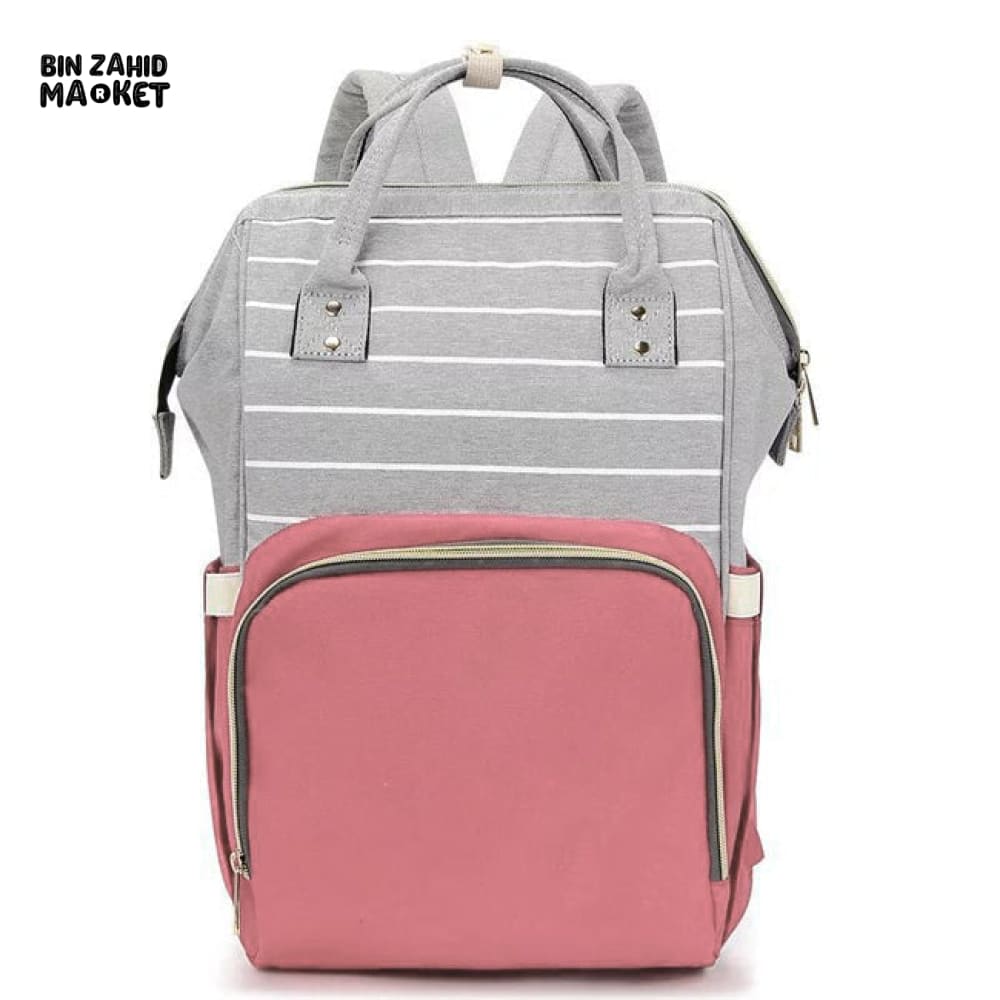 BABY MULTI DIAPER BAGPACK Peach