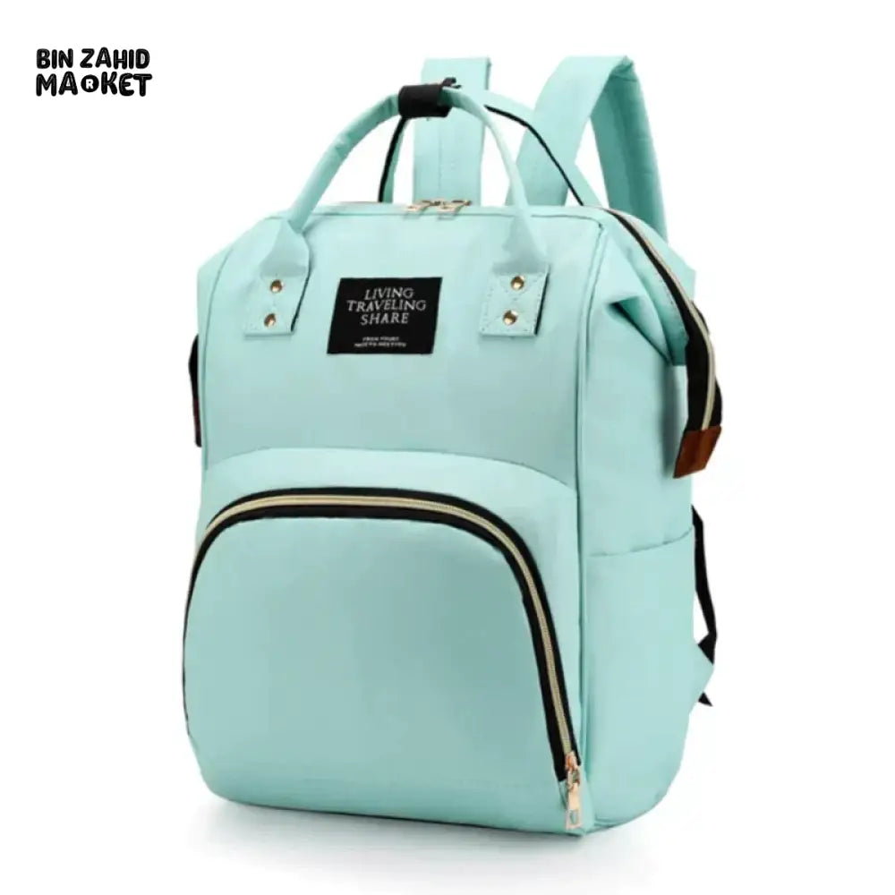BABY PLAIN DIAPER BAGPACK Green