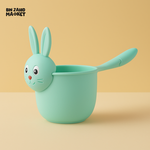 BABY SHOWER RINSING MUG - GREEN RABBIT