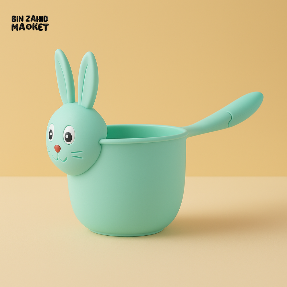 BABY SHOWER RINSING MUG - GREEN RABBIT