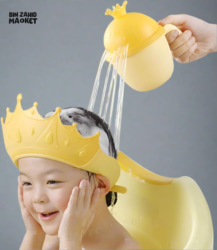 BABY SHOWER RINSING MUG - YELLOW CROWN