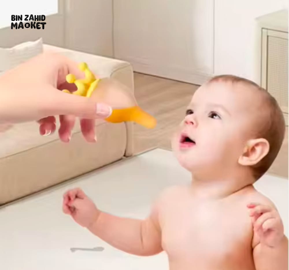 BABY SILICONE CROWN PACIFIER FEEDER