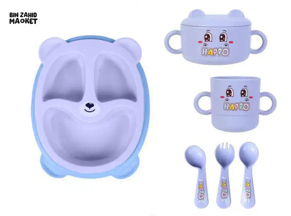 BABY TABLEWARE FEEDING SET – SAFE DURABLE & EASY TO CLEAN - BLUE