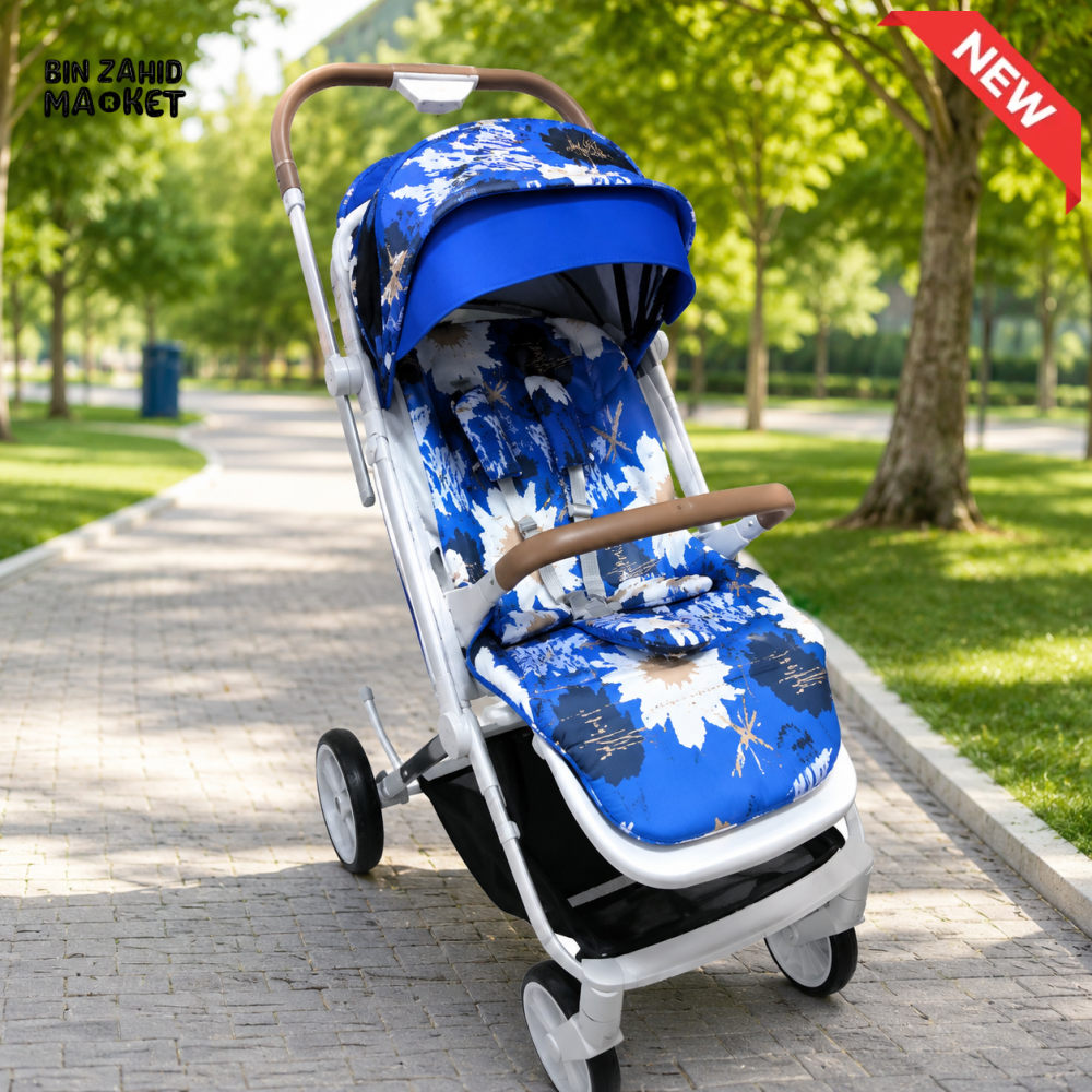 BABY TRAVEL STROLLER WITH PRINTED SEAT
