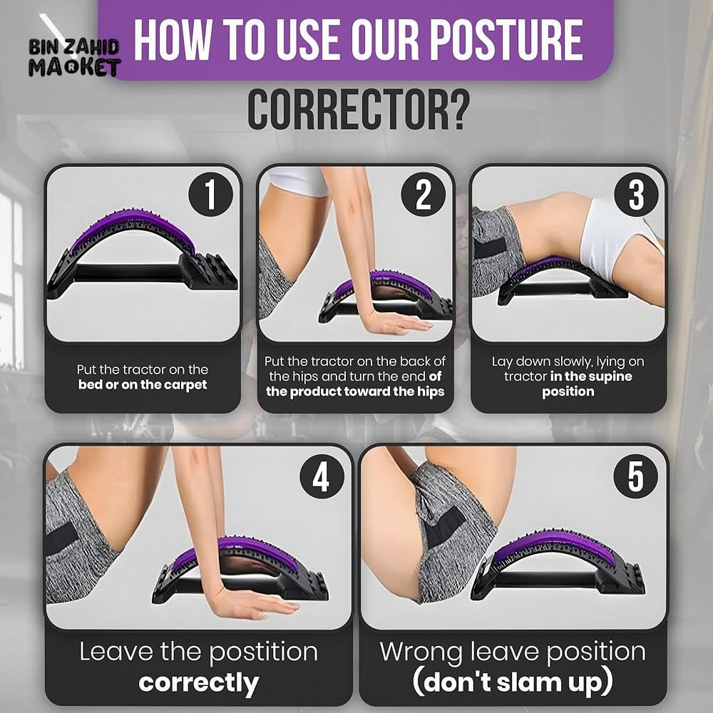 BACK STRETCHER FOR LOWER BACK PAIN RELIEF – SPINE DECOMPRESSOR & BACK CRACKER TOOL