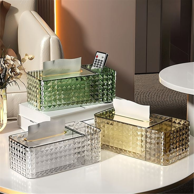 MODERN ACRYLIC DESKTOP TISSUE BOX