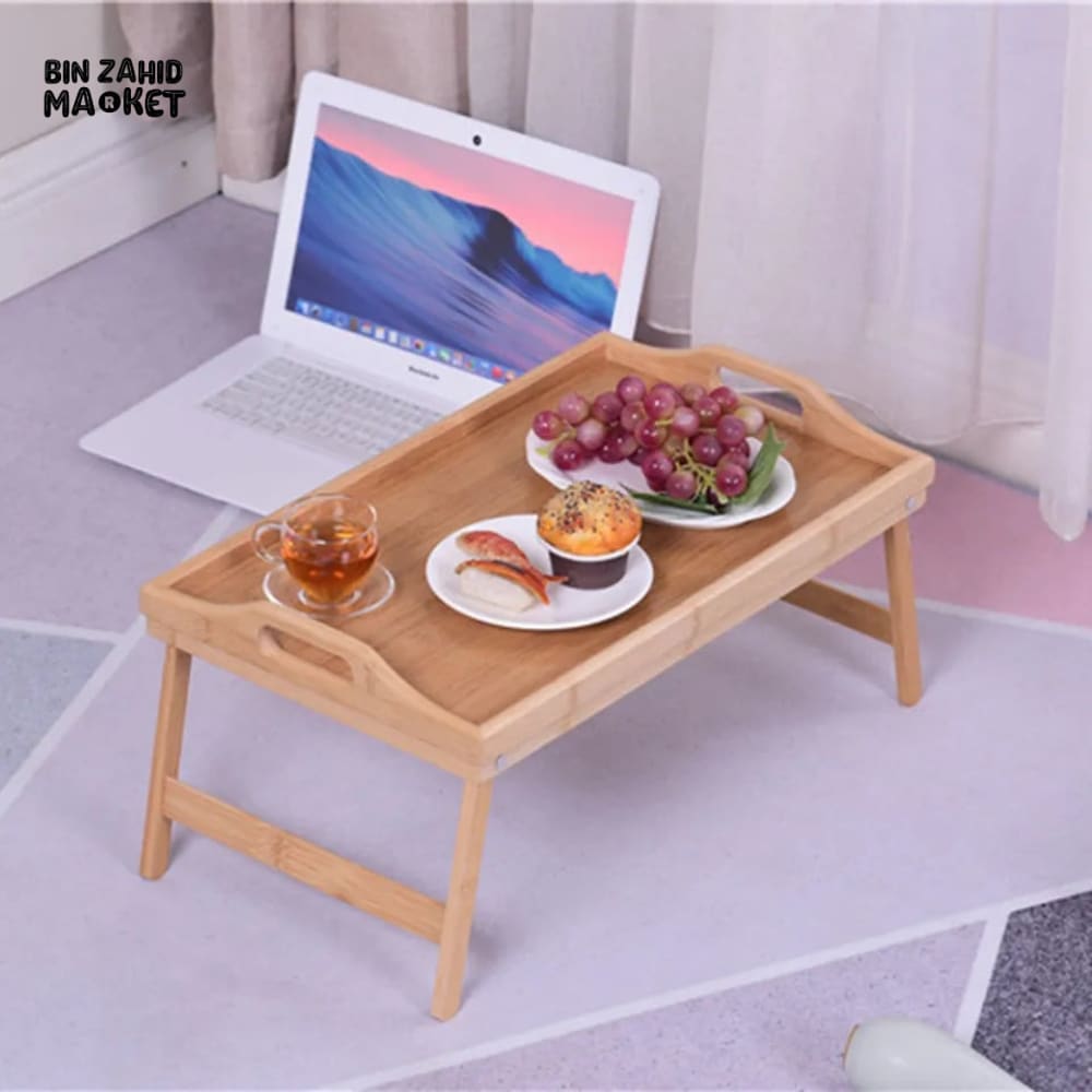 BAMBOO BED TABLE TRAY