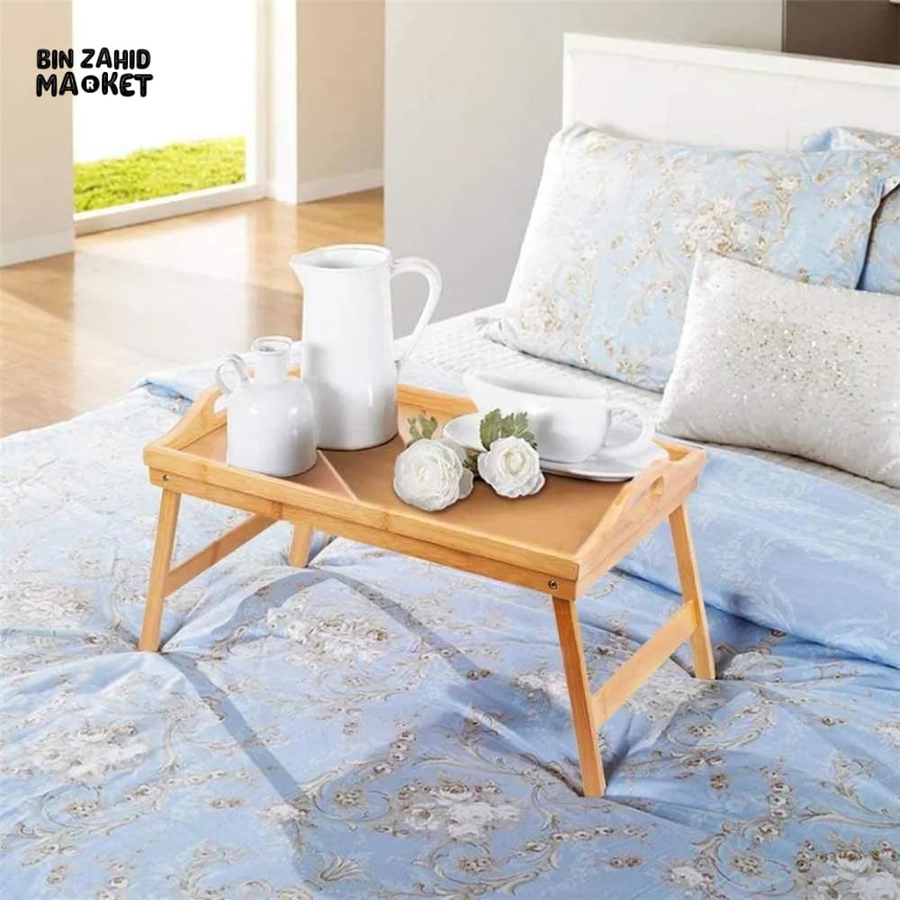 BAMBOO BED TABLE TRAY