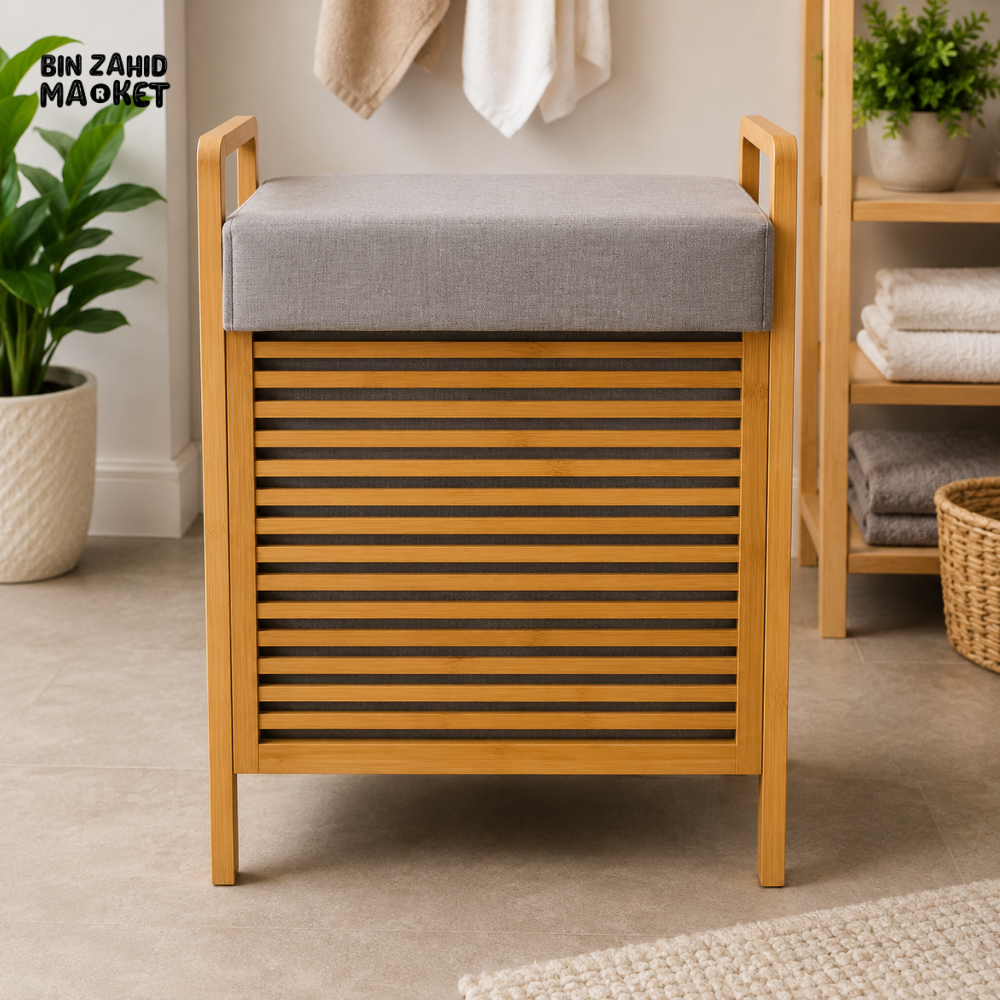 BAMBOO LAUNDRY HAMPER - Laundry Baskets & Hampers