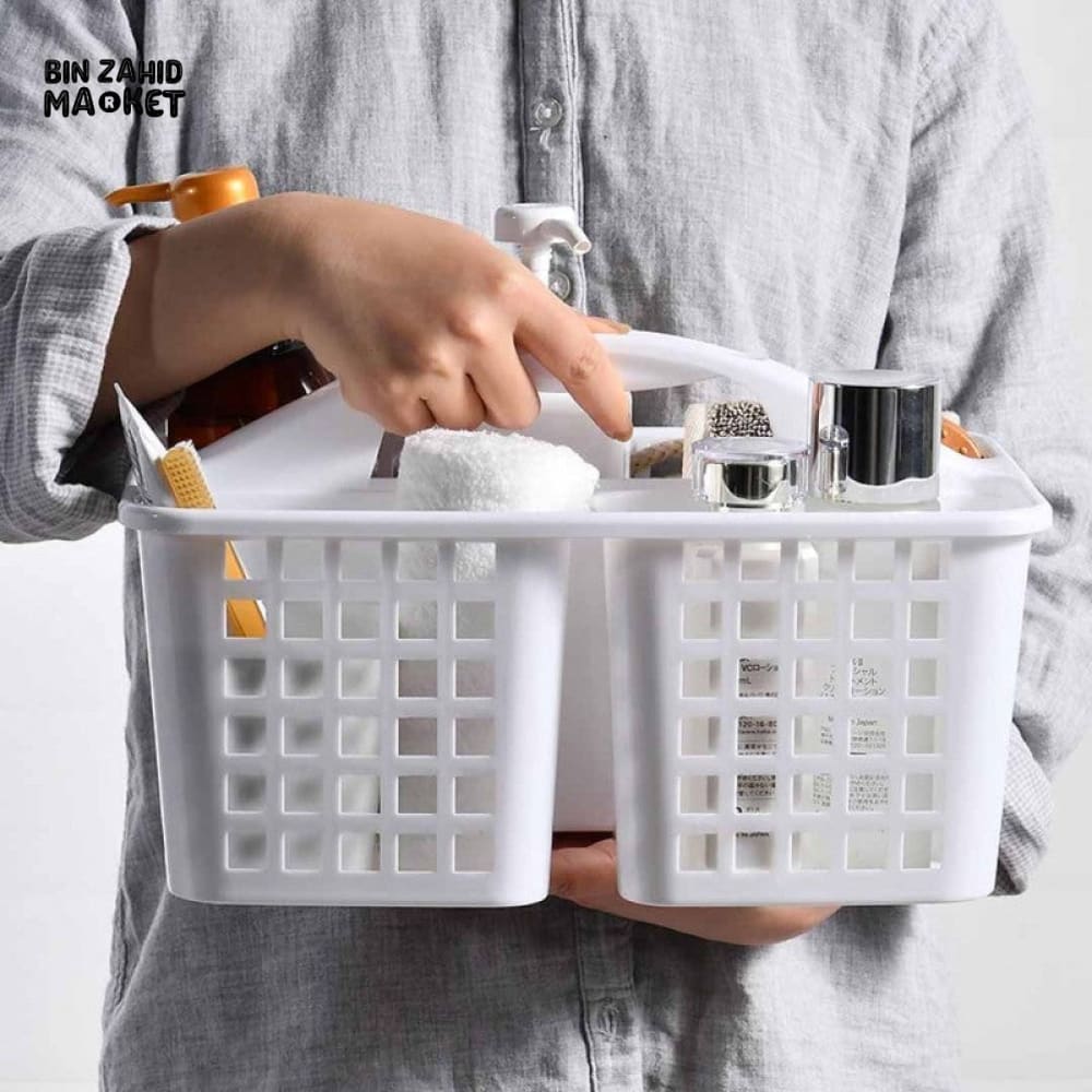BATH & SHOWER SUPPLIES CADDY – LARGE CAPACITY COSMETICS STORAGE BASKET