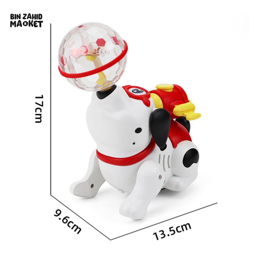 BATTERY OPERATED SPRAY TOY WITH LIGHT & SOUND EFFECTS - DOG