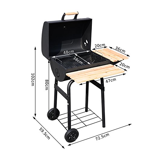 AMERICAN CHARCOAL BARBEQUE GRILL CART