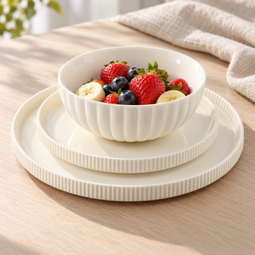 DANNY HOME FLUTED BOWL & PLATE SET