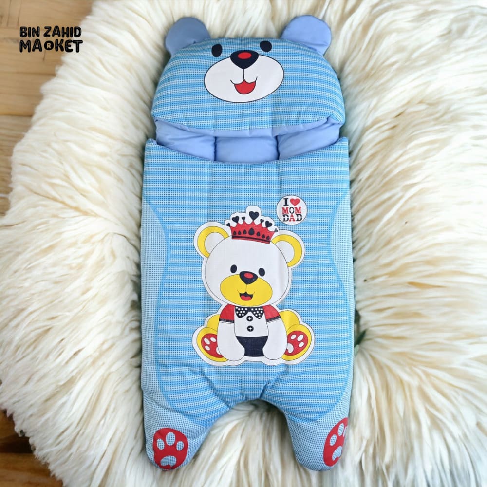 BEAR CUTE SLEEPING BAG Blue 1