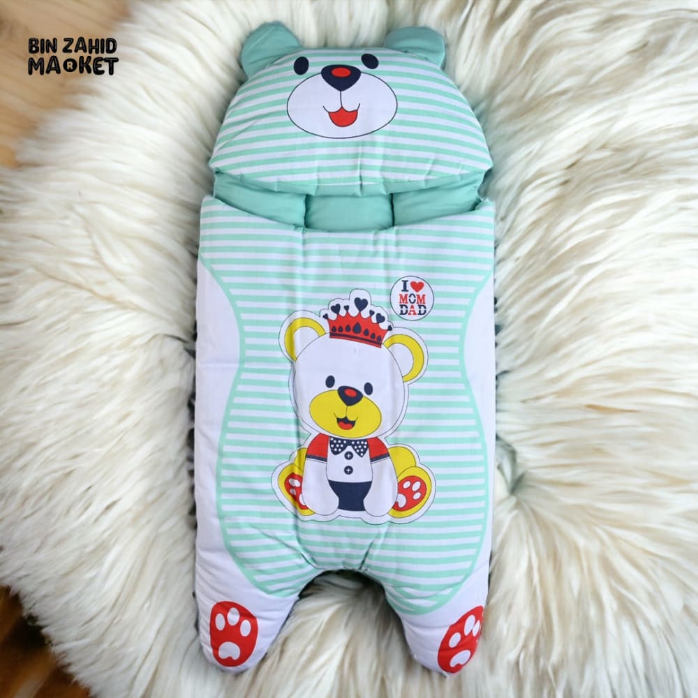 BEAR CUTE SLEEPING BAG Green 2