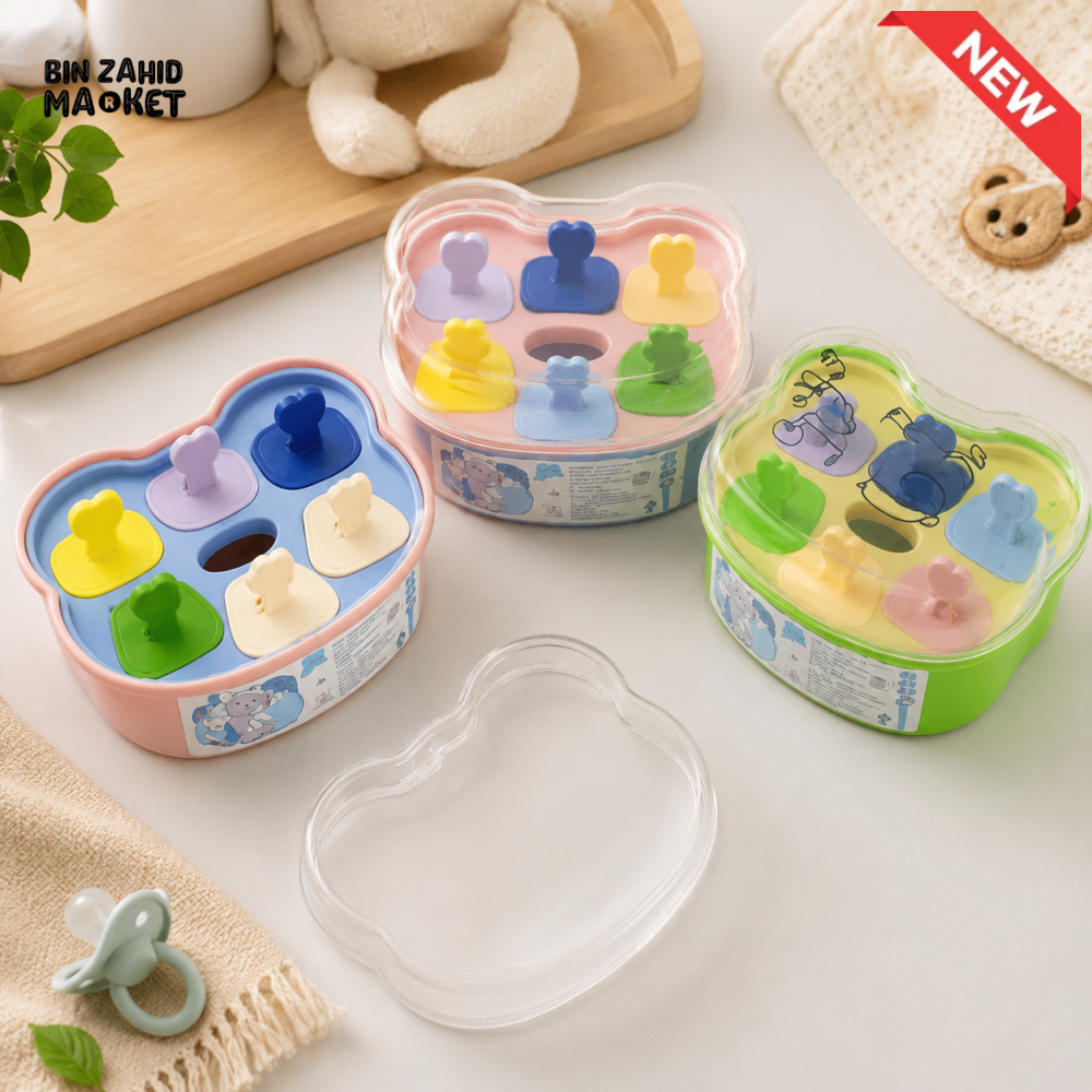 BEAR SHAPE POP-UP ICE POP MOLD SET