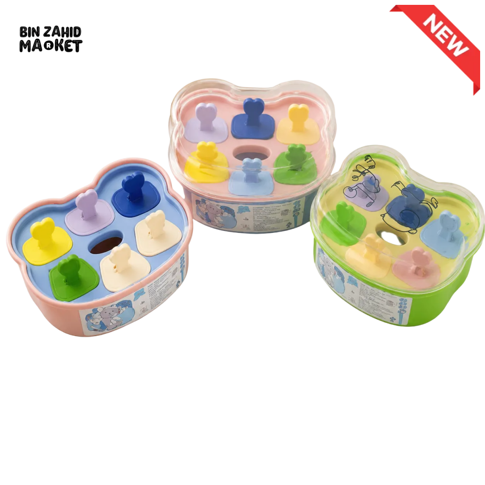 BEAR SHAPE POP-UP ICE POP MOLD SET