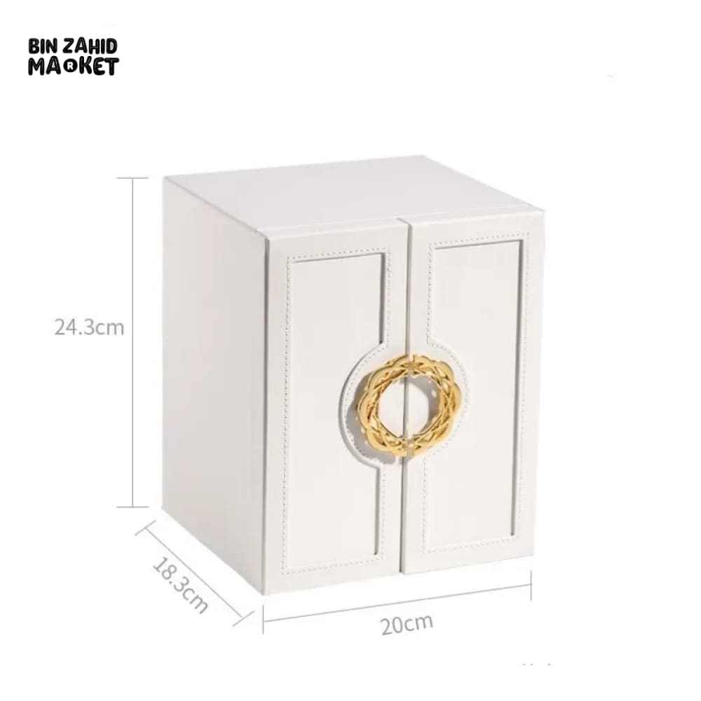 LEATHER DRAWER JEWELRY ORGANIZER