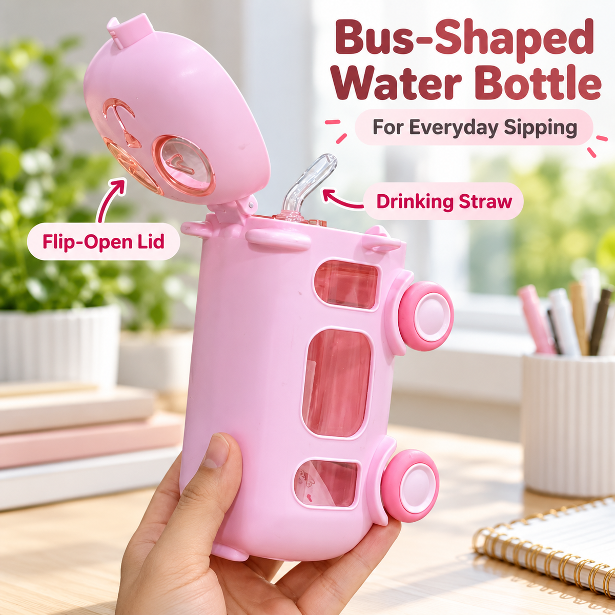 Bus-Shaped Water Bottle