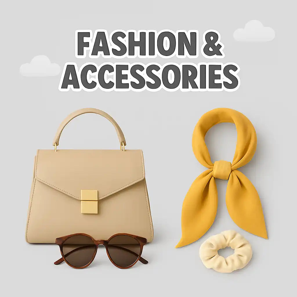 Beige leather handbag with a gold clasp.