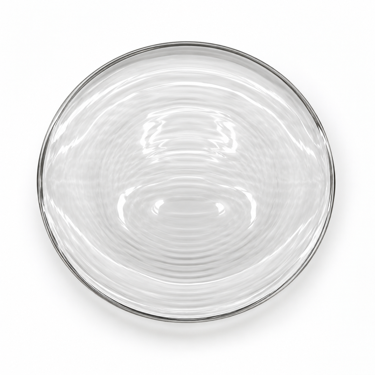 Danny Home Clear Textured Plate - 13 Inches