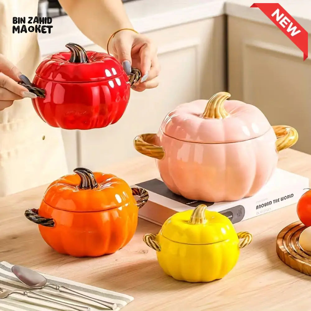 BIN ZAHID HOME ROYAL HARVEST PUMPKIN SOUP & STEW BOWL - 1700ML / 59.83 OZ