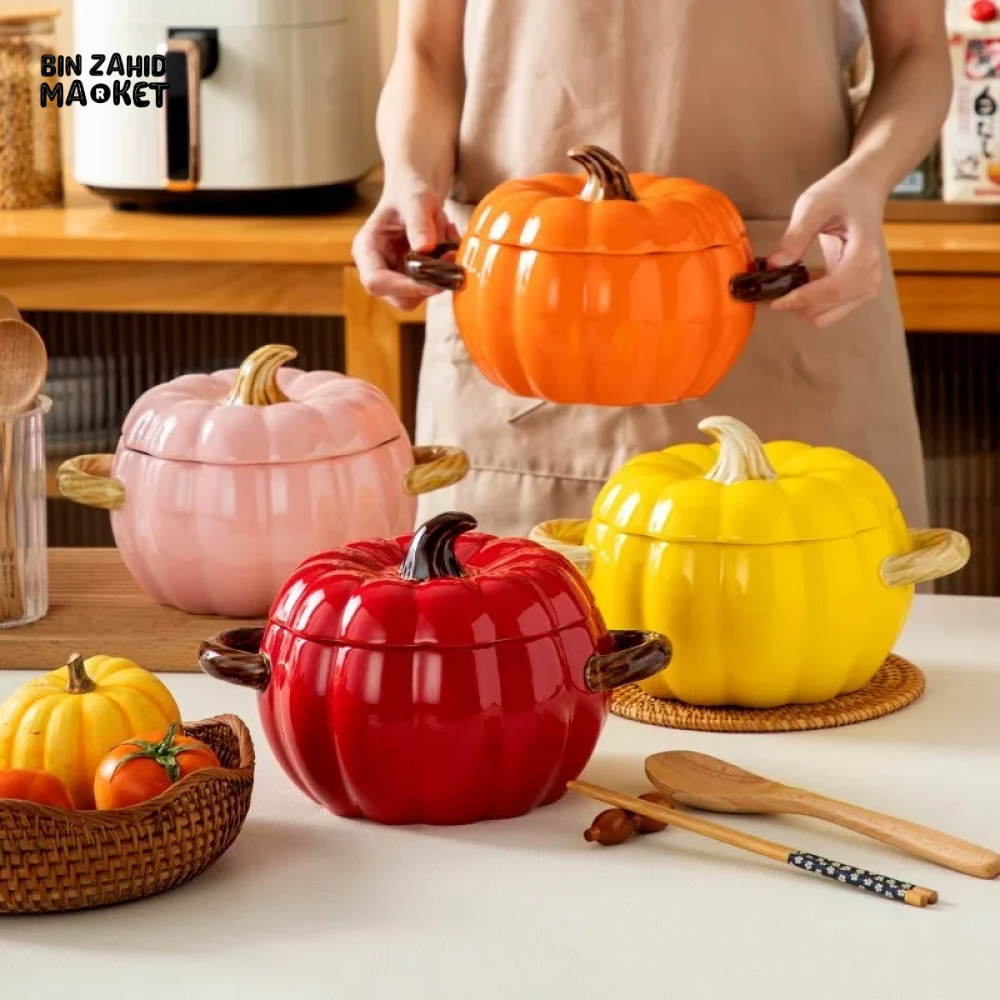BIN ZAHID HOME ROYAL HARVEST PUMPKIN SOUP & STEW BOWL - 1700ML / 59.83 OZ
