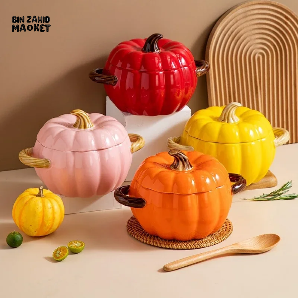 BIN ZAHID HOME ROYAL HARVEST PUMPKIN SOUP & STEW BOWL - 1700ML / 59.83 OZ