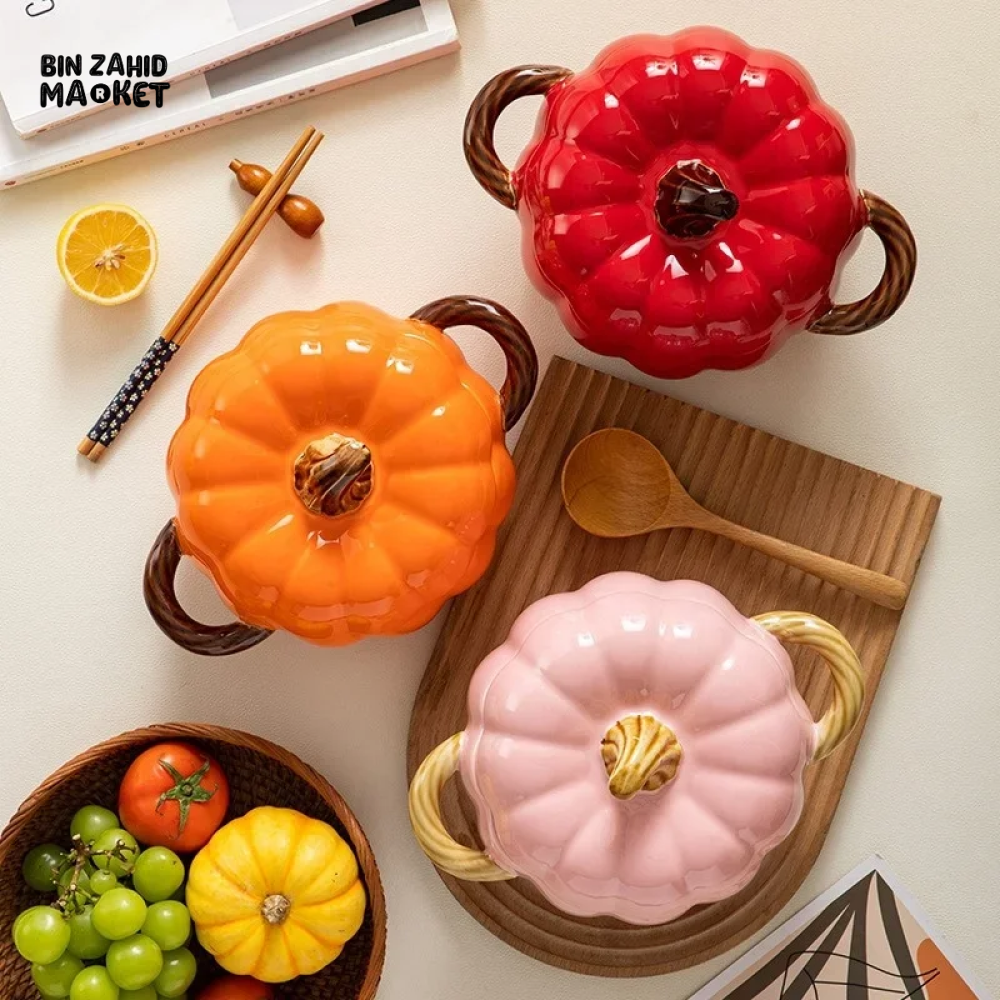 BIN ZAHID HOME ROYAL HARVEST PUMPKIN SOUP & STEW BOWL - 1700ML / 59.83 OZ