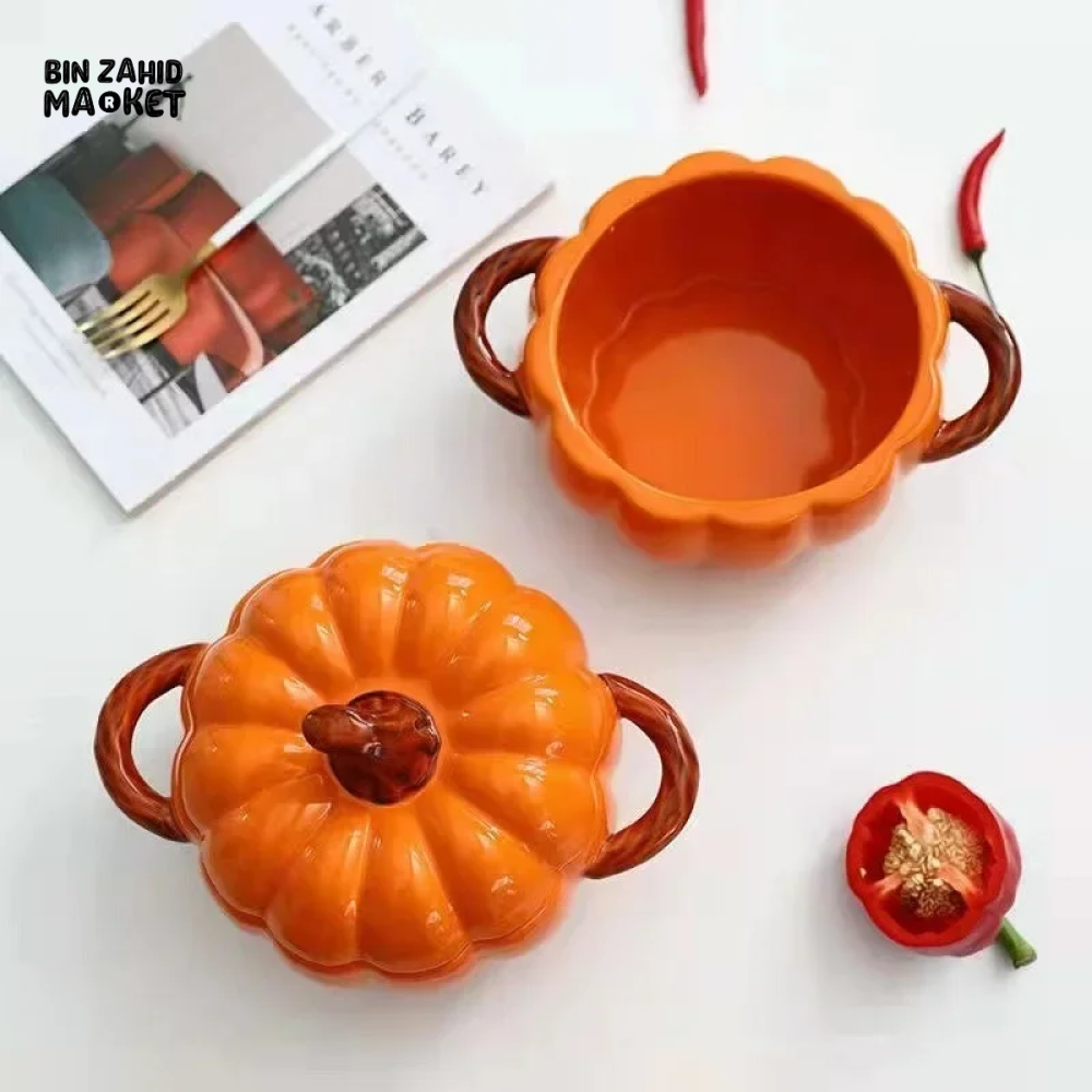BIN ZAHID HOME ROYAL HARVEST PUMPKIN SOUP & STEW BOWL - 1700ML / 59.83 OZ