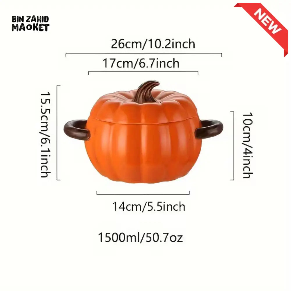 BIN ZAHID HOME ROYAL HARVEST PUMPKIN SOUP & STEW BOWL - 400ML / 14.08 0Z