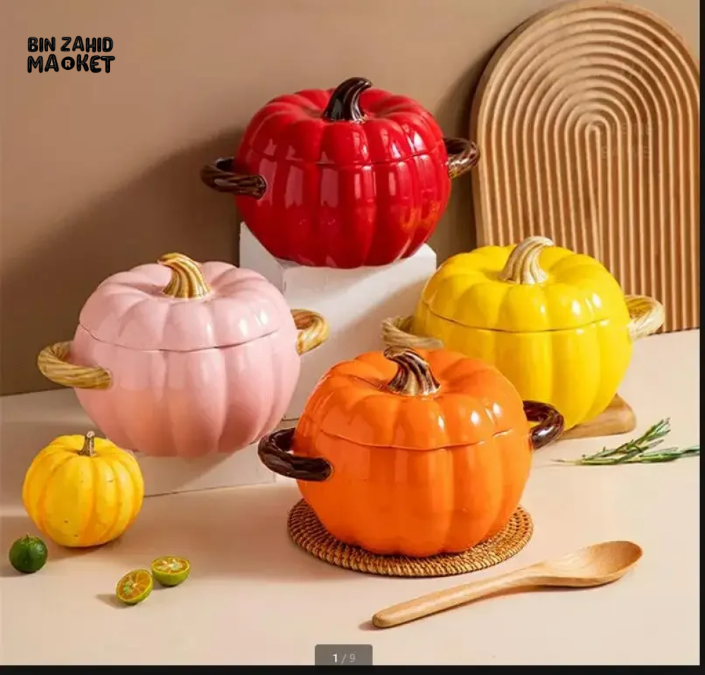 BIN ZAHID HOME ROYAL HARVEST PUMPKIN SOUP & STEW BOWL - 400ML / 14.08 0Z