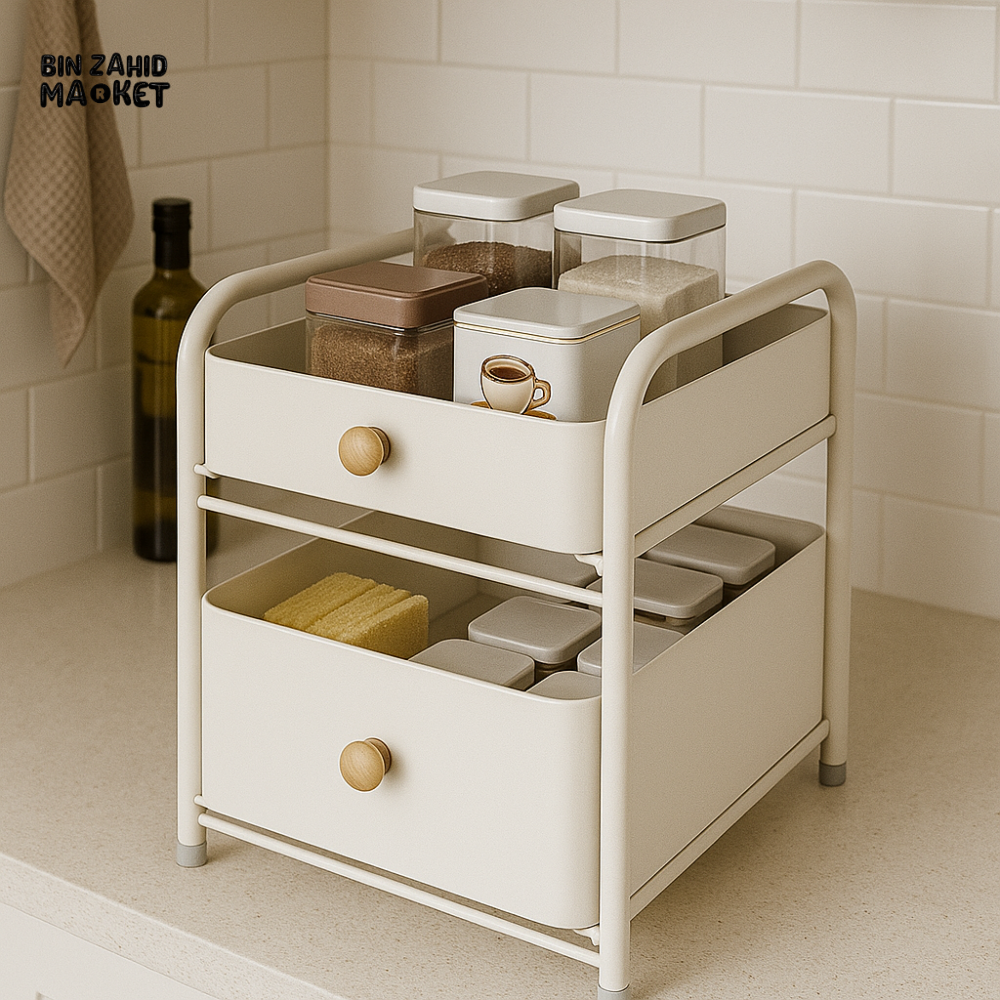 Binca Modern Countertop Storage Cart