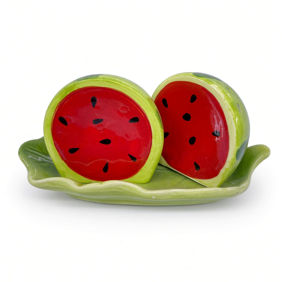 Kitchlux Ceramic Salt and Pepper Shakers - Watermelon