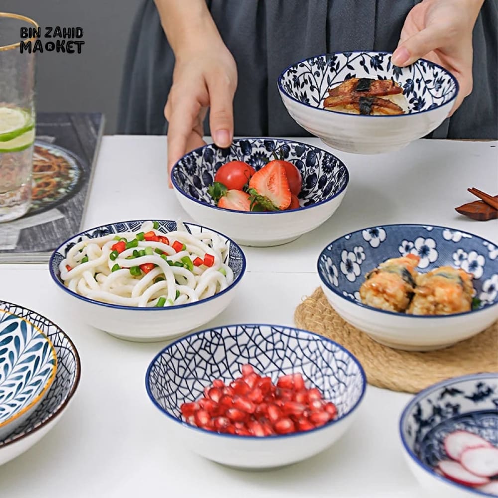 6 PIECES PORCELINE BOWL SET - ONE