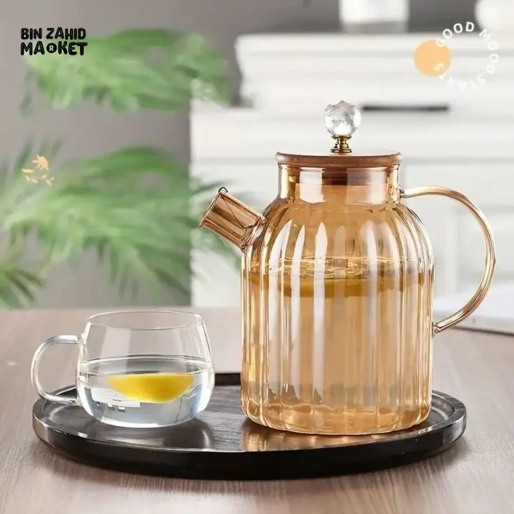 BOROSILICATE GLASS COOKING TEA POT